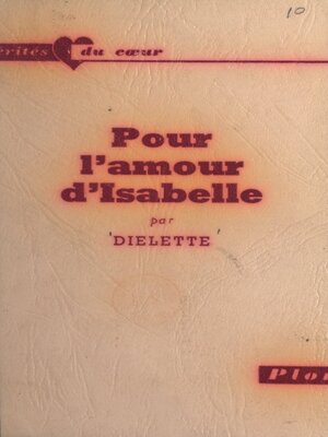cover image of Pour l'amour d'Isabelle